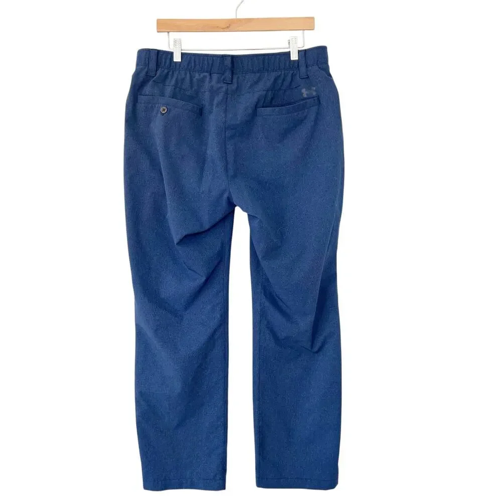 Under Armour Blue Flat Front Chino Golf Pants Sz 36x30